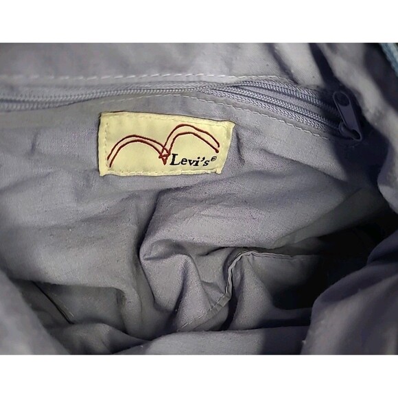 VTG Levi's Shoulder Purse Blue Floral Y2K Mini Multicolor 90s - Picture 4 of 7